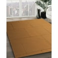 thumbnail image 3 of Ahgly Company Machine Washable Indoor Square Transitional Mahogany Brown Area Rugs, 7' Square, 3 of 7