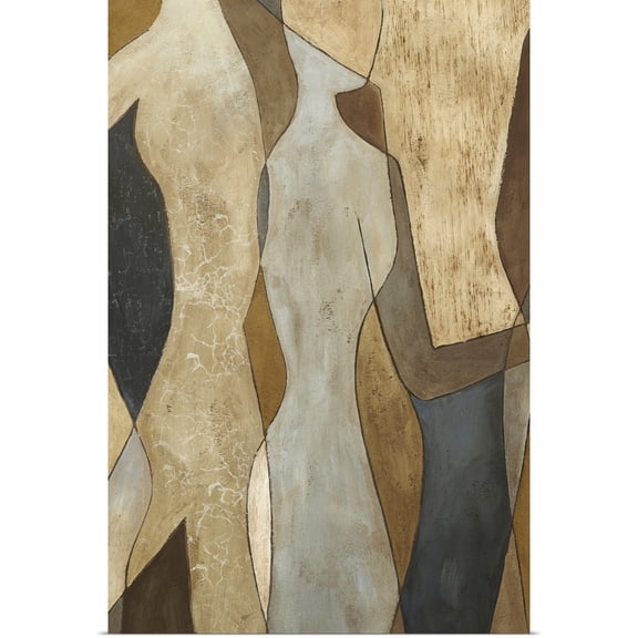 Great BIG Canvas | Rolled Megan Meagher Poster Print entitled Figure Overlay II