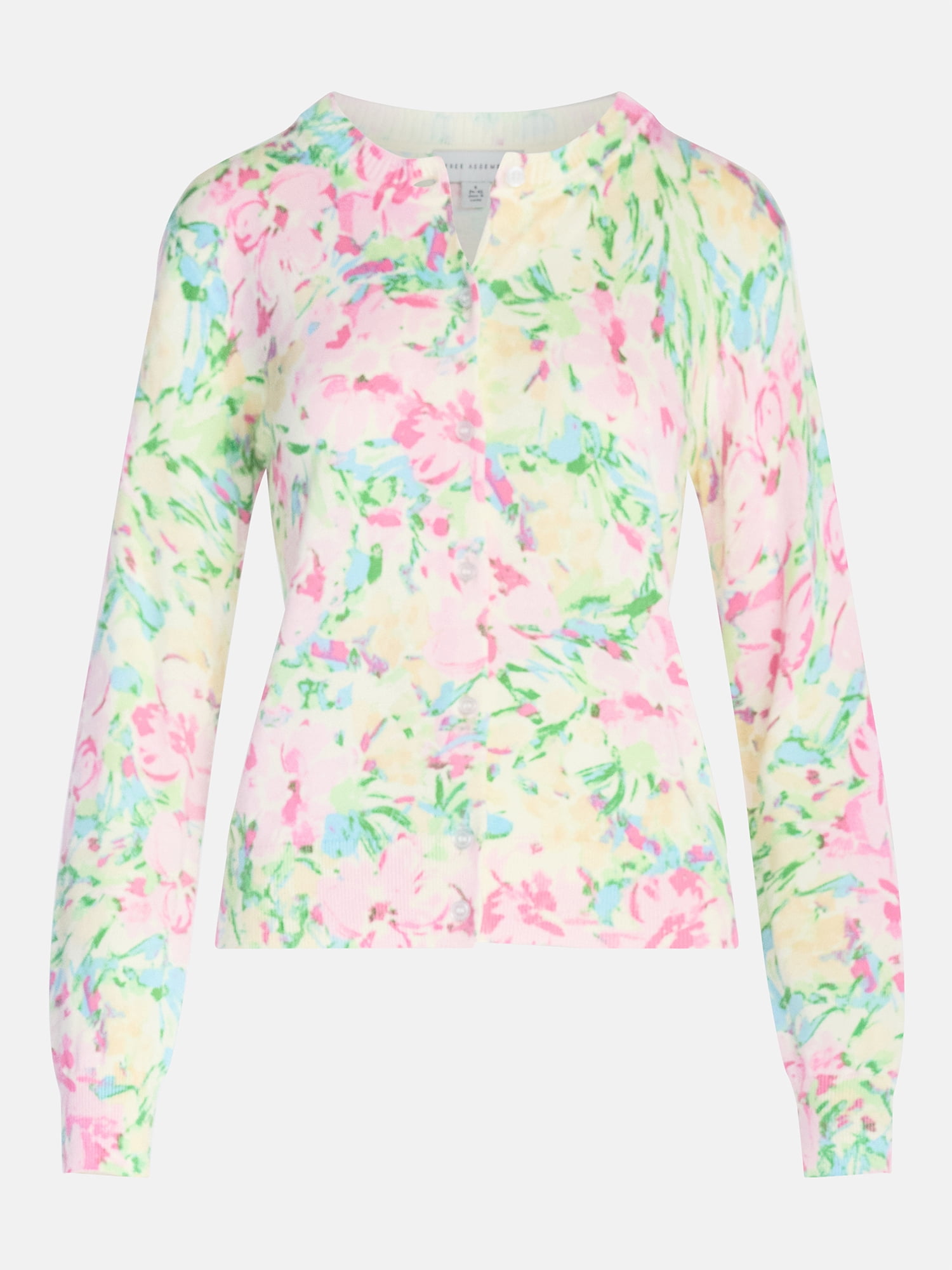 Free Assembly Women's Classic Cardigan Sweater with Long Sleeves, Lightweight, Sizes XS-4X