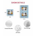 thumbnail image 7 of Easter Eggs Kitchen Dish Towels for Drying Dishes Set of 2, Rabbit Spring Botanical Wildflowers Bunny Blue Waffle Weave Microfiber Hand Tea Bathroom Towels Quick Dry & Absorbent Towel 15.7x23.6, 7 of 7