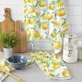 thumbnail image 2 of Watercolor Lemon Fruit White Yellow Kitchen Towels Household Kitchen Tools Accessories Microfiber Wiping Towel Cleaning Cloth, 2 of 7
