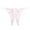 Pink, variant on Women's G String Panty Lace Thongs Bow Front Crotchless Underwear Hollow Out See Through Panty Snap Crotch Lingerie plus