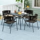 thumbnail image 5 of Mesa de comedor Costway Mesa de Bistro 80 x 80 x 72,5 cm Gris, 5 of 9