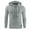 Gray, variant on Mens Hooded Sweatshirt Long Sleeve Solid Knitted Hoodie Pullover Sweater Casual Gym Hoodies Sweatshirts