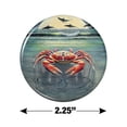 thumbnail image 3 of Zodiac Cancer Crab on the Tropical Moonlit Beach Kitchen Refrigerator Locker Button Magnet, 3 of 6