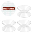 thumbnail image 2 of FUEENIRVA Plastic Double Sided Suction Cups Clear 10Pcs 1.2In Diameter, 2 of 6
