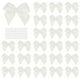 thumbnail image 1 of Uxcell 50Pcs Lazos Mini Pequeños Lazos de Cinta de Satén con Almohadillas Adhesivas para Manualidades Decoración de Bodas Fiestas Envoltura de Regalos Blanca, 1 of 7
