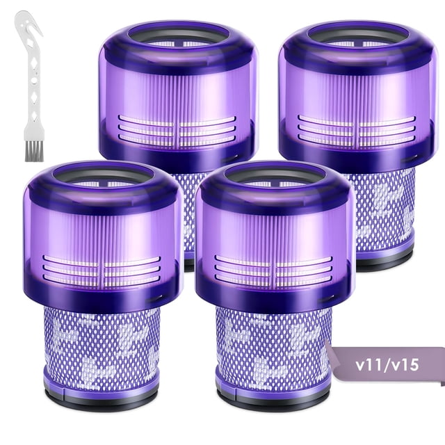 Lot de 4 Filtres d'Aspirateur V11 de Remplacement pour Dyson V11 Aspirateur Sans Fil