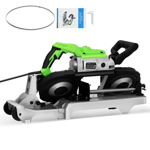 ToyKAKA Multipurpose Band Saw for Workshop Use with Six Speed Settings and Auxiliary Handle