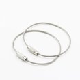 thumbnail image 1 of 50Pcs Wire Key Ring Stainless Steel DIY Keychain Loop Durable Luggage Hanging Loops Tag Rope Signboard Bag Car Collection 2.0*30cm/0.79*11.8in, 1 of 7