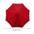 thumbnail image 4 of Tela Paraguas 6/8 Huesos Reemplazo Poliéster Canopy para Protección Solar Accesorios Desmebrables, 4 of 9