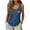 Blue, variant on Women's USA Flag Boxy Tank Tops Vintage Patriotic 250th Anniversary of United States Sleeveless Shirts July 4th