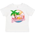thumbnail image 3 of Inktastic I Love Florida with Ocean and Palm Trees Boys or Girls Toddler T-Shirt, 3 of 5
