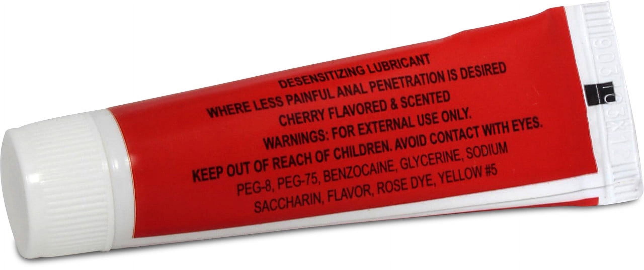 Anal-Ese Desensitizing Gel, Flavored Personal Lubricant, Cherry 0.5 oz