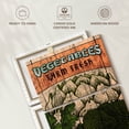 thumbnail image 6 of Elephant Stock Farm Fresh Produce Wall Art - Vertical Multi Panel Canvas - Dining Room Wall Decor - Inspirational And Typography Multi Panel - Orange And Beige Decor - 36" x 75", 6 of 8
