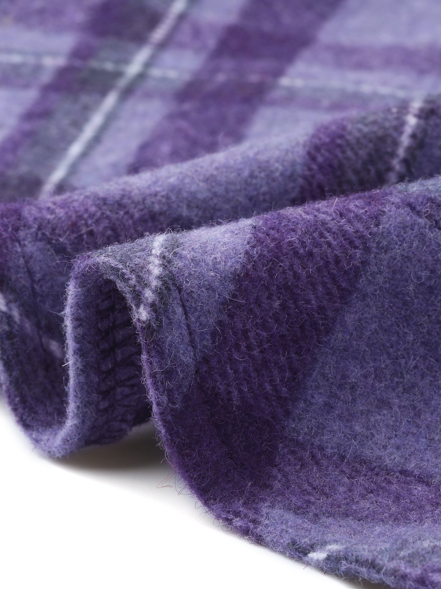 DARING DIVA Women's Plaid Tartan Elastic Waist Knee Length A-Line Skirt XS Dark Purple