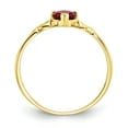 thumbnail image 2 of Primal Gold 10 Karat Yellow Gold Polished Geniune Ruby Birthstone Ring, 2 of 7