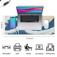 thumbnail image 5 of "Experience Ultimate Comfort with Extra Large Topographic Desk Mouse Pad - Non-Slip Rubber Base, Enhances Style - Great Desk Decor Accessory", 5 of 7