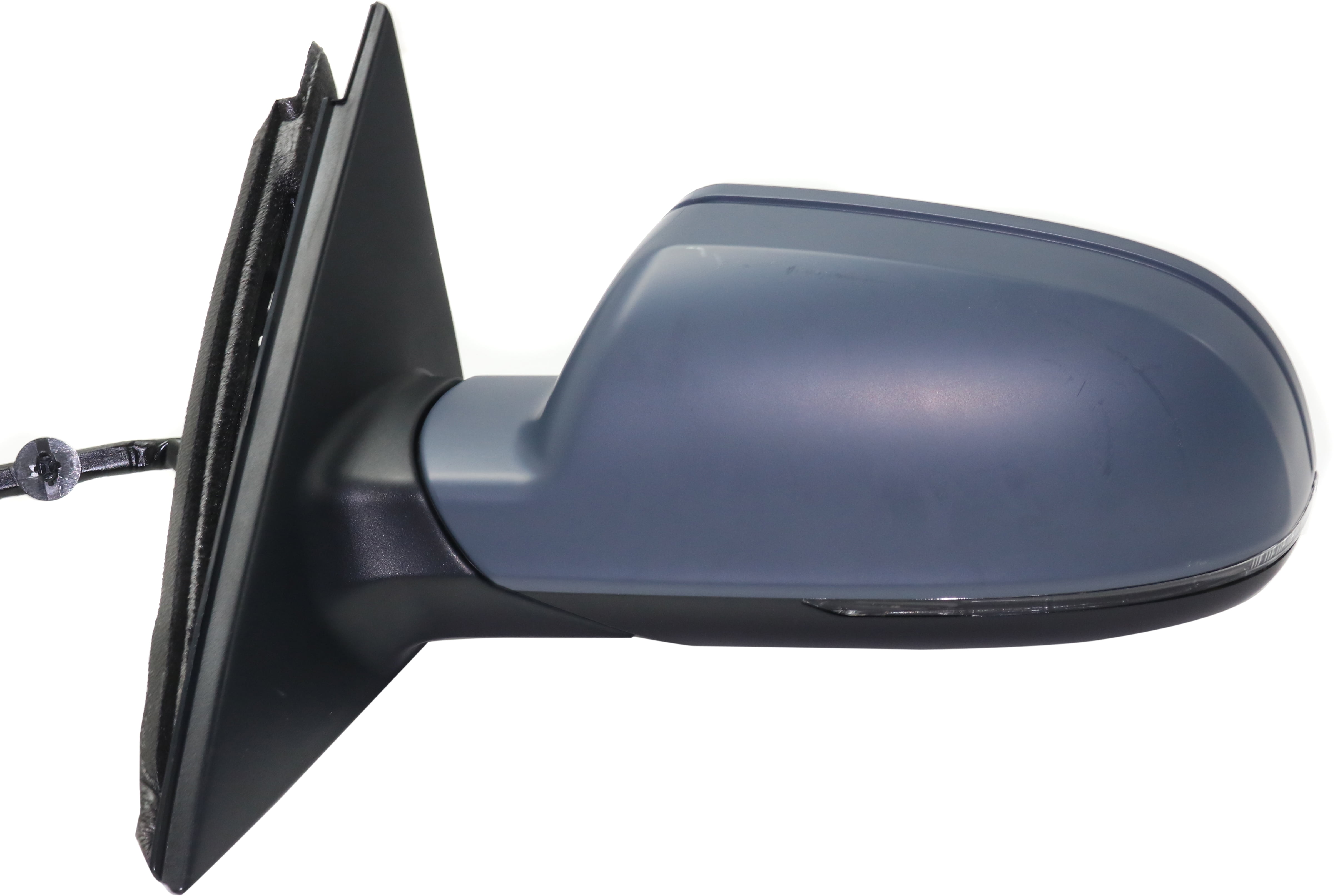 Mirror Compatible With 2010-2011 Audi A4 S4 Left Driver Side Heated w/ Blind Spot Detection in Glass In-housing Signal Light Paintable Kool-Vue
