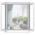 thumbnail image 1 of Mosquitera transparente para ventana universal / mosquitera lavable / mosquitera ajustable, tamaño de ventana de bricolaje - repelente de mosquitos e insectos (Tamaño máx. 130x150CM, blanco) Adepaton Herramientas de Jardinería, 1 of 7