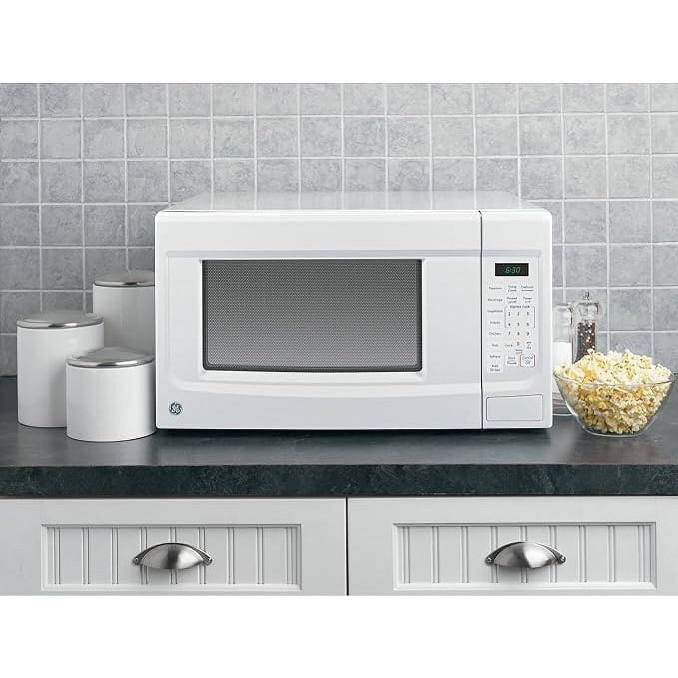 GE 1.4 Cu. Ft. Capacity Countertop Microwave Oven, White