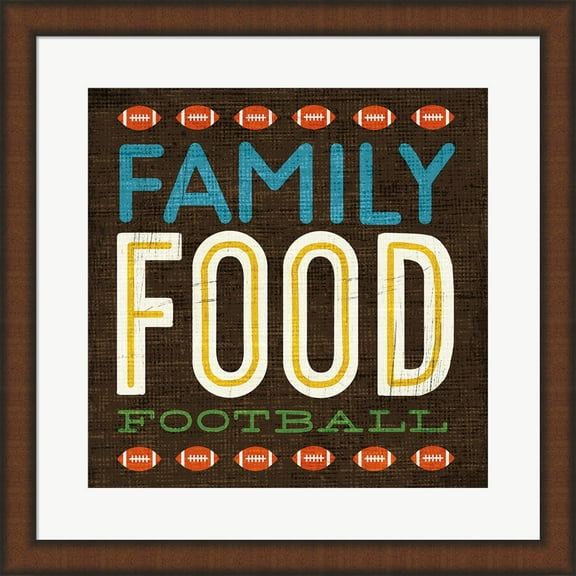 Football I by Michael Mullan, Framed Wall Art, 19.75W x 19.75H