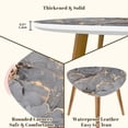 thumbnail image 6 of Triangle Nesting Coffee Table Set of 2 Alcohol ink colors translucent Abstract multicolored marble texture End Table Modern Minimalist Side Table Set for Living Room Bedroom, 6 of 8