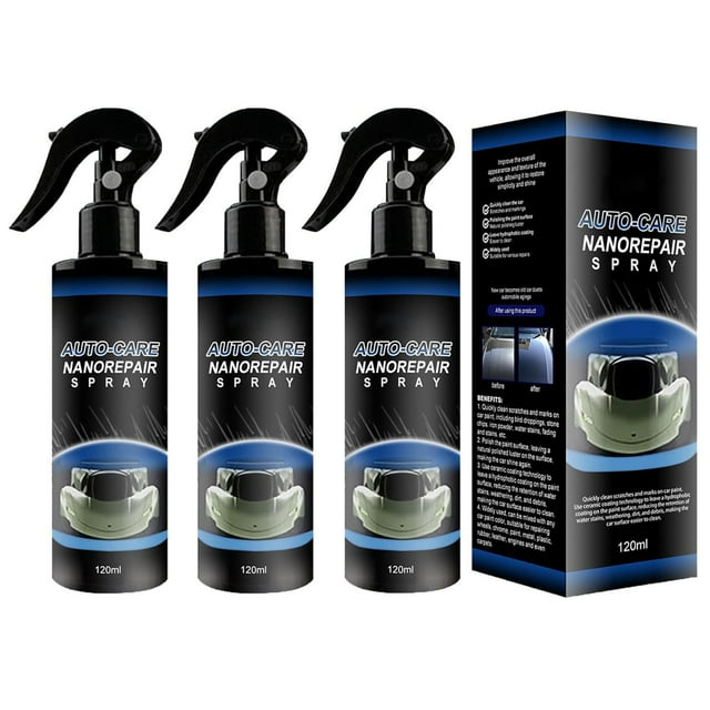 Car Polish Car Polish 3 In 1 High Protection Quicks Car Coating Spray Multi-functional Coating Renewals Agent For Light Scratches And Scratch 120ml
