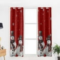 thumbnail image 5 of Hokiten Red Snowman Christmas Blackout Curtains | Light Blocking Print Window Curtains, Birds Xmas Snowflake Thermal Insulated Window Drapes for Living Room Kitchen Cafe (2 Panels, 104"W x 96"L), 5 of 7