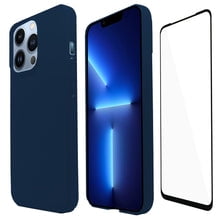 Funda Molan Cano Para iphone 13 Pro Super Fit Rigida color Azul Mas Mica 9d Molan Cano Slim Case