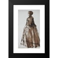thumbnail image 2 of Dante Gabriel Rossetti 15x24 Black Modern Framed Museum Art Print Titled - Standing Woman, Facing Left (circa 1850), 2 of 5