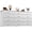 White, variant on 55" Long Dresser for Bedroom with 9 Big Drawers & 3 Small Drawers TV Stand for 60 inch TV Entertainment Center, Black