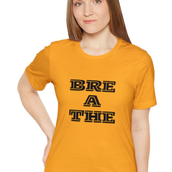 BREATHE Inspiring Unisex Jersey Short Sleeve Tee Sizes XS-5XL