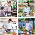 thumbnail image 7 of Ghosts Halloween Waist Apron Adjustable Server Half Apron Kitchen Cooking with 3 Pockets for Men Women, 7 of 7