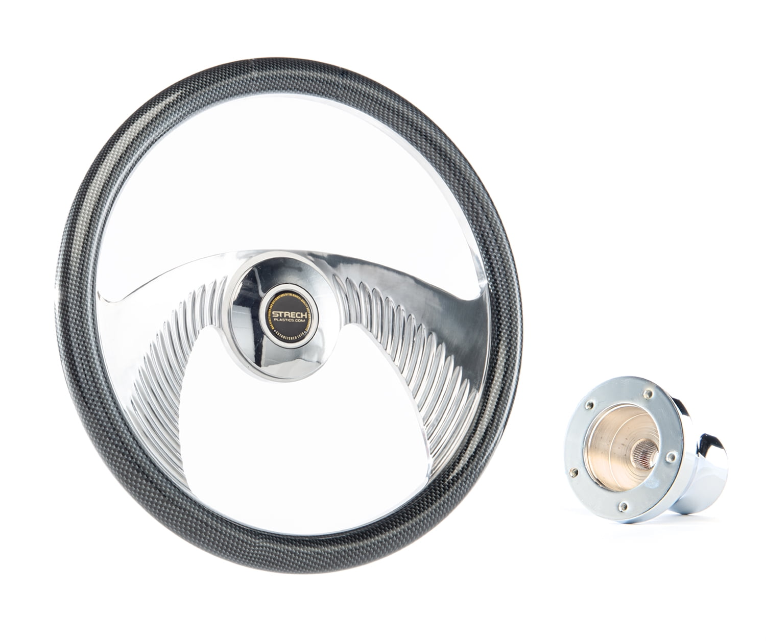 Carbon Fiber "Typhoon" Steering Wheel Combo EZGO TXT Golf Cart