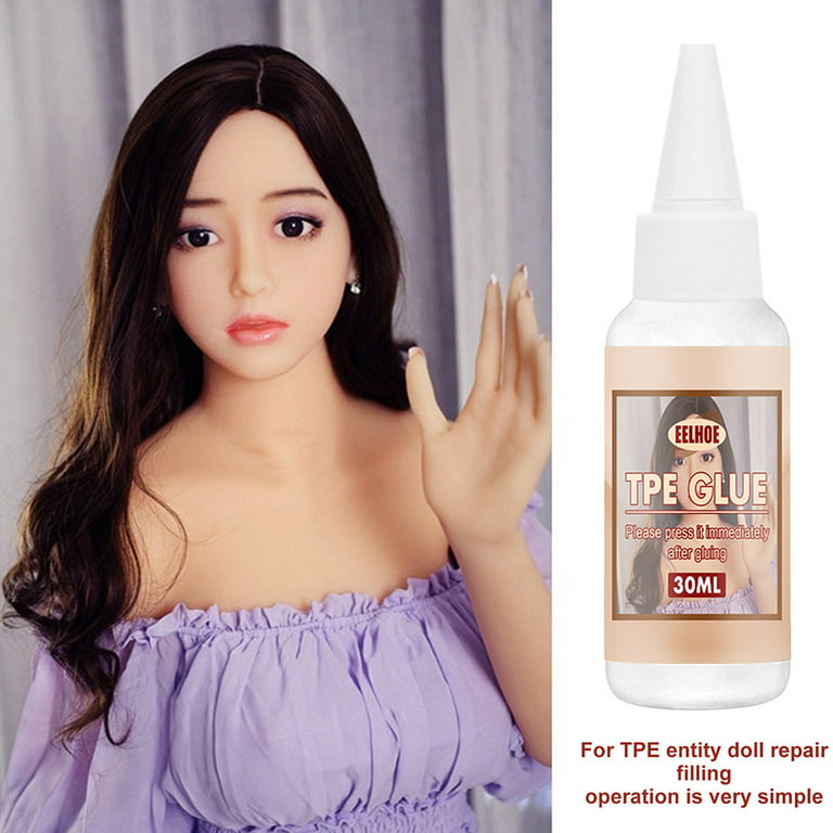 Liquid Solvent Glue for Silicone TPE Doll Tear Glue Repair Split, 30ml TPE Doll Repair Glue-Silicone Sealant Waterproof Clear, Liquid Silicone