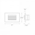 thumbnail image 2 of WAC Lighting Landscape Louvered 1-Light LED Aluminum Step & Wall Light in White, 2 of 2