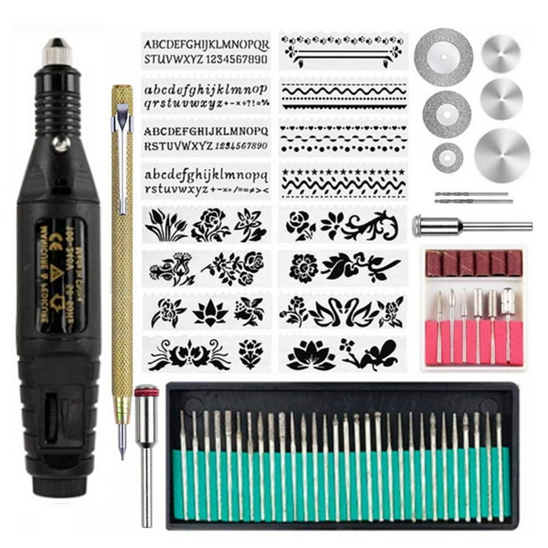 71 Pcs Electric Engraving Pen Set Set Engraving Tools Metal