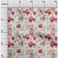 thumbnail image 1 of oneOone Cotton Poplin Twill Light Red Fabric Flower Watercolor Sewing Fabric By The Yard Printed Diy Clothing Sewing Supplies 56 Inch Wide, 1 of 4