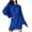 Blue, variant on Sweaters for Women Dress Fashion Long Sleeved Round Neck Knitted Sweater Pullover Sweater Tunic Tops