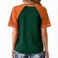 thumbnail image 4 of VXARARL Womens Short Sleeve V Neck Halloween T Shirts Pumpkin Shirts Why Yes Actually I Can Drive A Stick Graphic Autumn Tee Tops Ghost Pumpkin T Shirts Green XL, 4 of 4