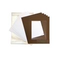 thumbnail image 1 of The Display Guys 16x20 Pack of 25 Brown Picture Photo Matting Mat Boards + Backing Boards + Clear Plastic Bags Complete Set, 1 of 4