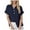Z1-Navy, variant on vigerkar Polo Shirts for Women 2025 Summer Tops Dressy Casual Ladies Button Down Blouses Trendy Short Sleeve Tshirts Clothes Black, M