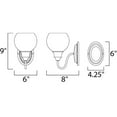 thumbnail image 4 of Maxim 1111CLPC Ballord 1-Light Wall Sconce, Polished Chrome, 4 of 4