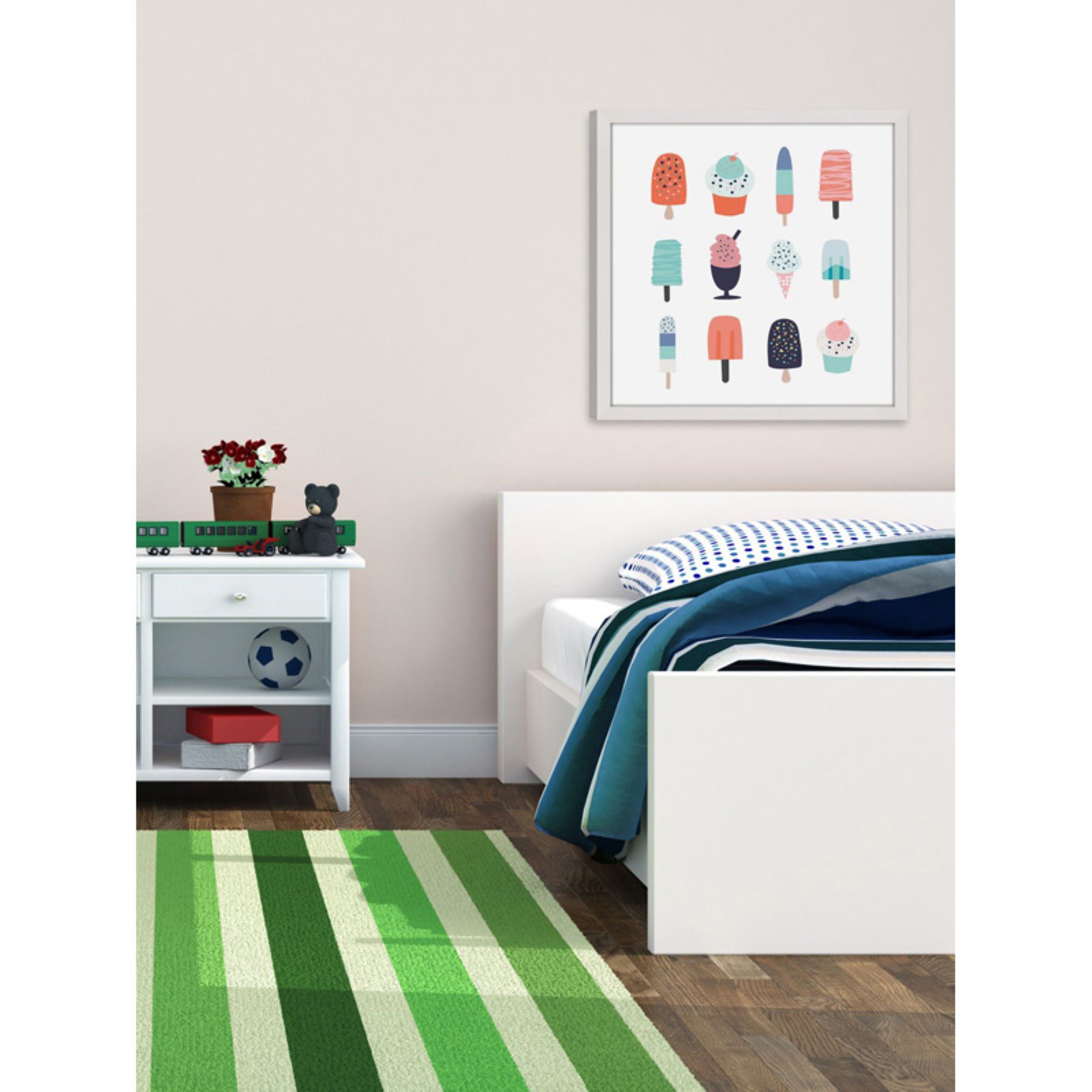 Marmont Hill "Ice Cream Styles 2" by Shayna Pitch Framed Painting Print