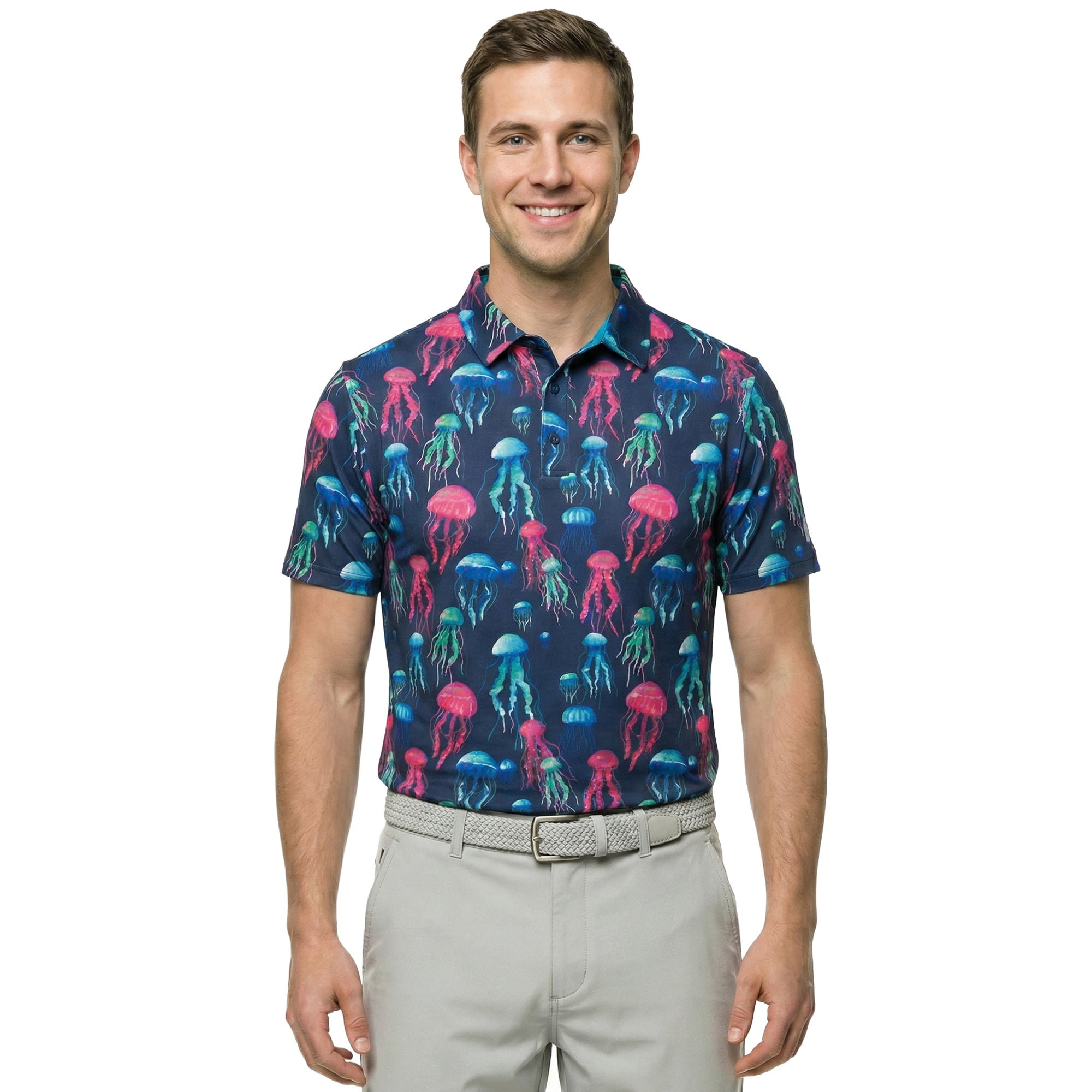 Birdie Bound Men's and Men's Big & Tall Novelty Golf Polos, Sizes XS-4XLT