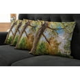 thumbnail image 5 of Ambesonne Landscape Throw Pillow Cover 4 Pack, Vibrant Summer Sky, 20", Green Brown, 5 of 5