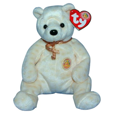 Ty Beanie Baby: Popcorn the Bear BBOM October 2003 | Stuffed Animal | MWMT price history on PriceWatchPro