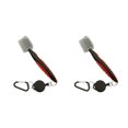 thumbnail image 1 of VONKY Stainless Steel Golf Club Brush Portable Handheld Replacement Solid Color Telescopic Double-sided Ball Brushes Red with Lid 2Set, 1 of 6