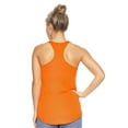 thumbnail image 3 of Expert Brand USA-Made Women's TriTec Performance Racerback Tank Top, Orange, Small, 3 of 5
